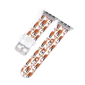 Gigi the Coquette Goat Clear Smartwatch Strap