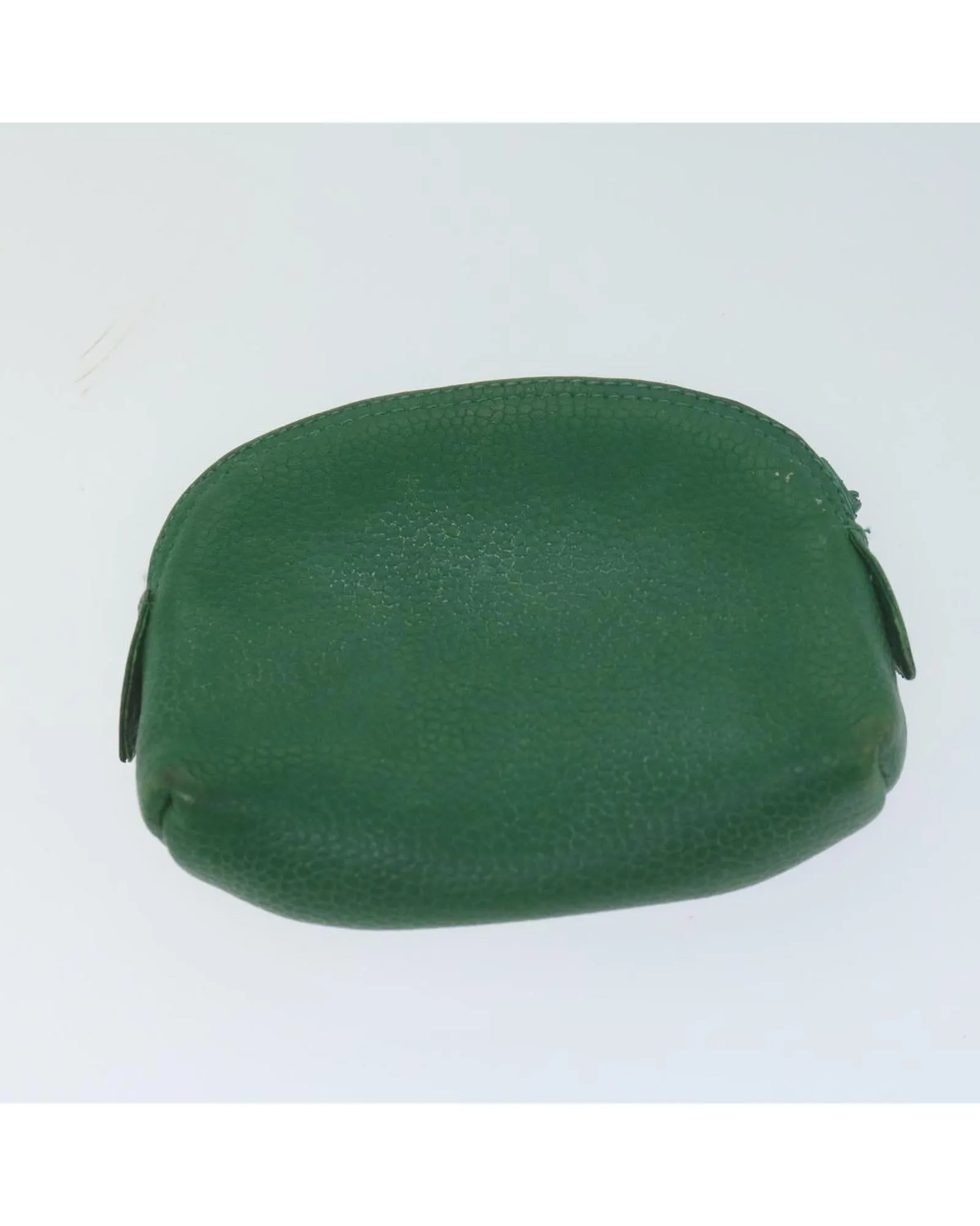 Green Caviar Skin Pouch Set with CC Logo