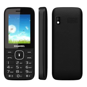 Haweel X1 Mobile Phone 2.4 inch Network 2G Dual SIM Super Big Speaker Support FM / TF / Torch Russian Keyboard Older Phone