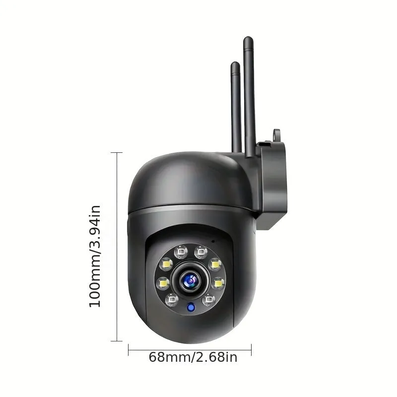 HD WIFI Surveillance Camera, Indoor And Outdoor Long Range HD Night Vision Camera, 355 Degree Intercom Home Security Camera, 2.4G Home Security System, AI Mobile Detection, Two-Way Audio