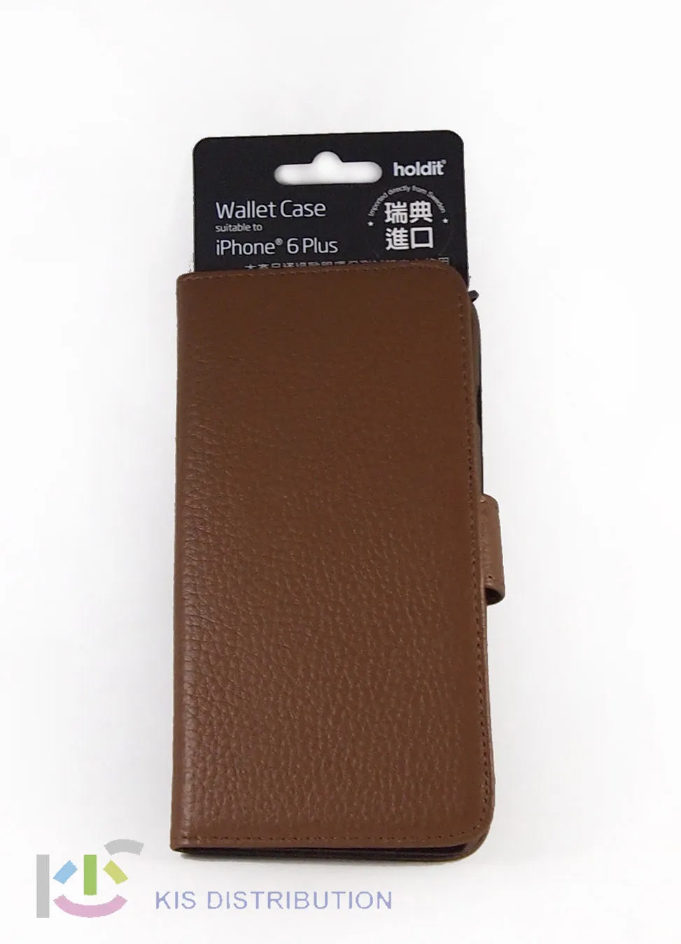 Holdit Genuine Leather Wallet Case Standard Lychee Series for iPhone 6/6S Plus (2 Card Pockets)