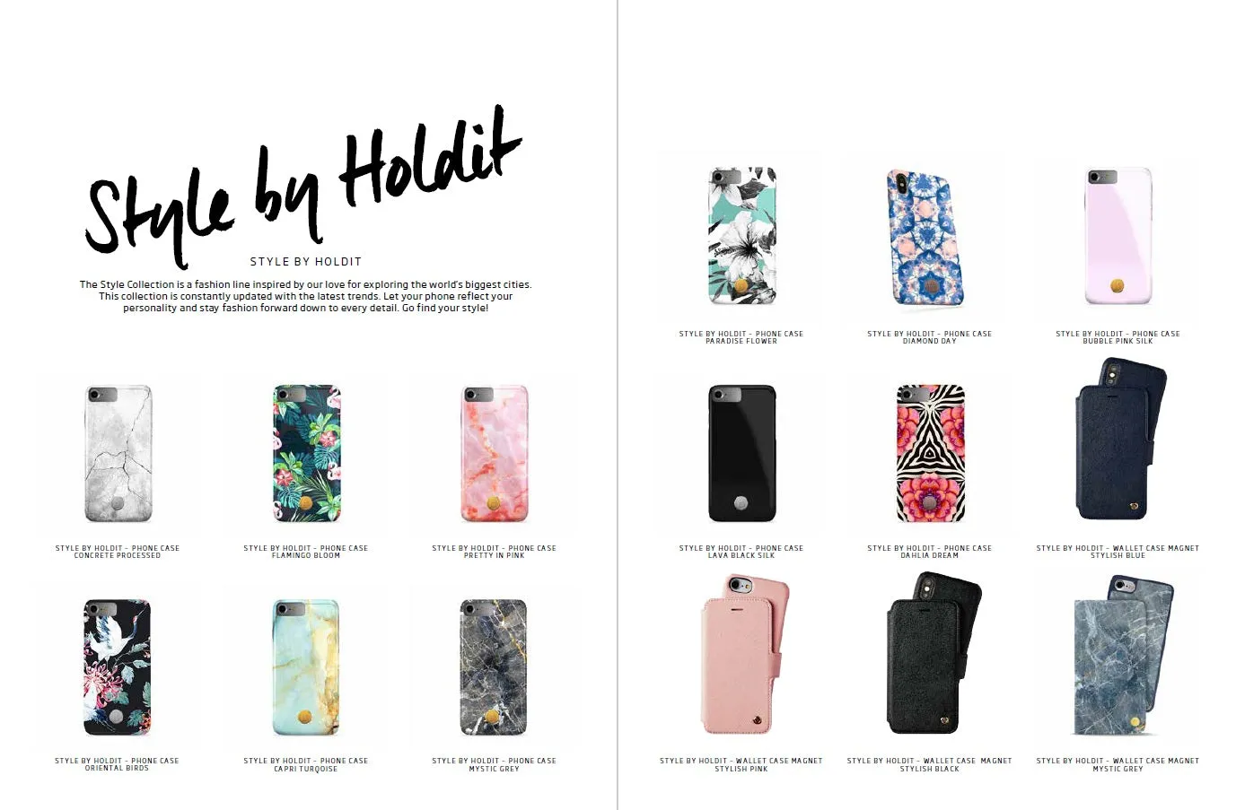 Holdit Style Phone Case for iPhone 5/5S/5SE Silk Series - Quick Snap Magnet System