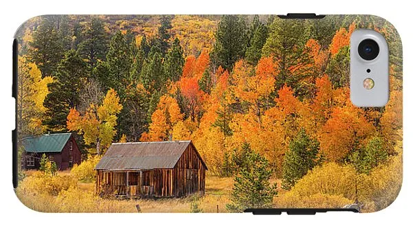 Hope Valley Fall Cabin By Brad Scott - Phone Case