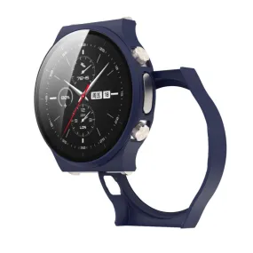 Huawei Watch GT 2 Pro matter cover with tempered glass - Dark Blue