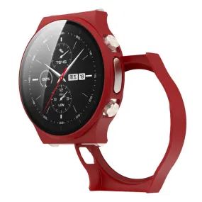 Huawei Watch GT 2 Pro matter cover with tempered glass - Red