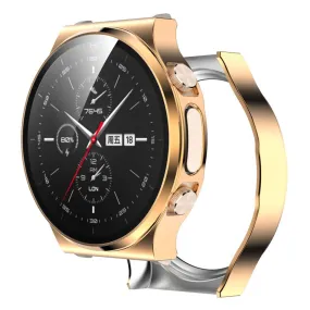 Huawei Watch GT 2 Pro shiny cover with tempered glass - Rose Gold