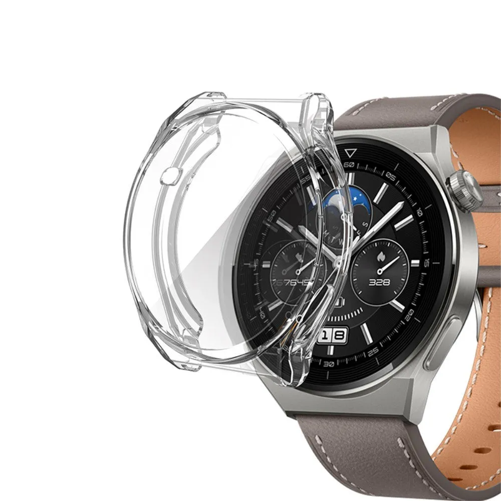 Huawei Watch GT 3 Pro (46mm) Fleksibelt Plastik Cover - Gennemsigtig