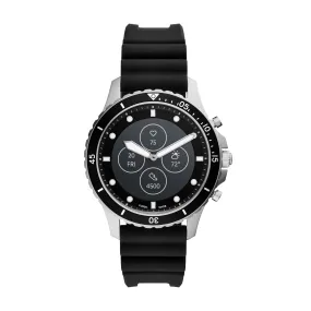 Hybrid Smartwatch HR FB-01 Black Silicone