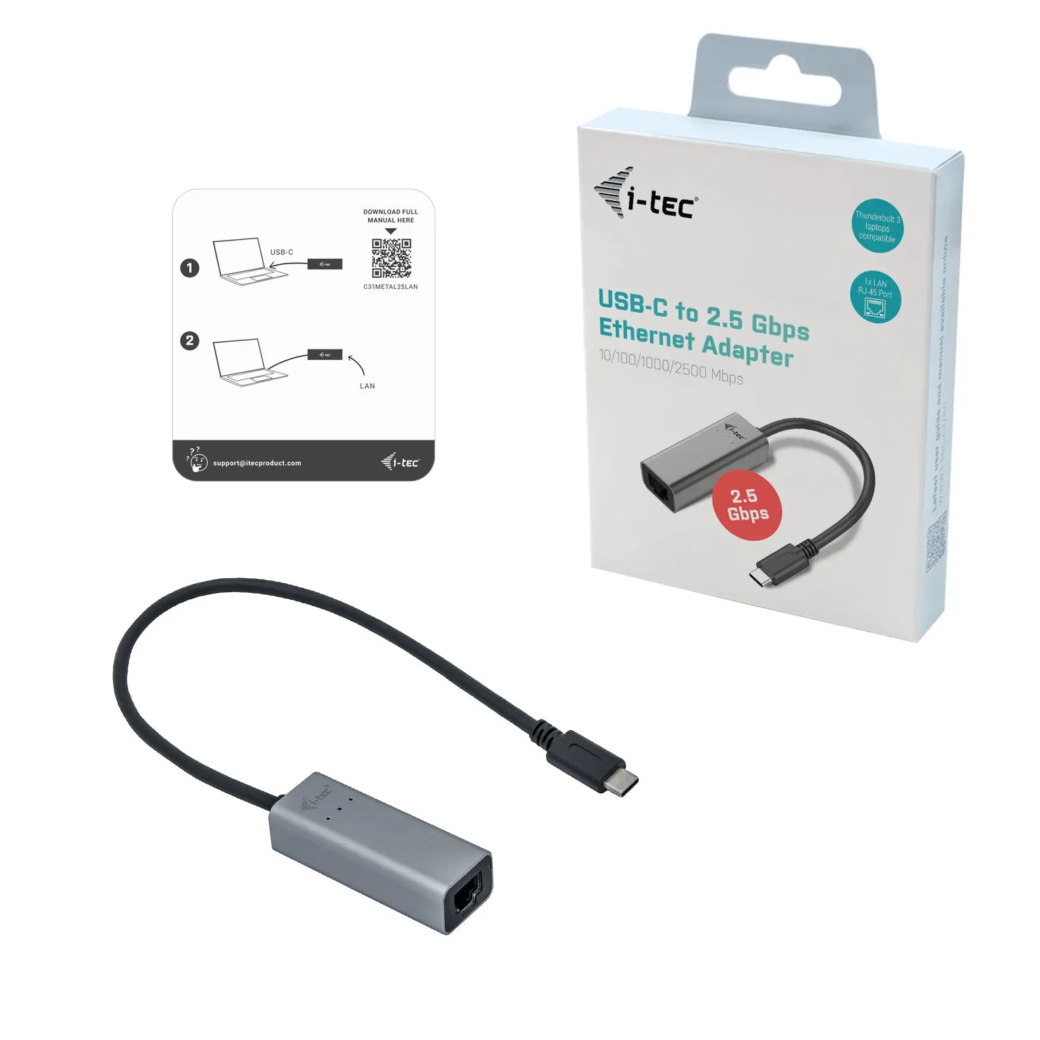 I-Tec Network Adapter C31metal25lan - Usb-C 3.1