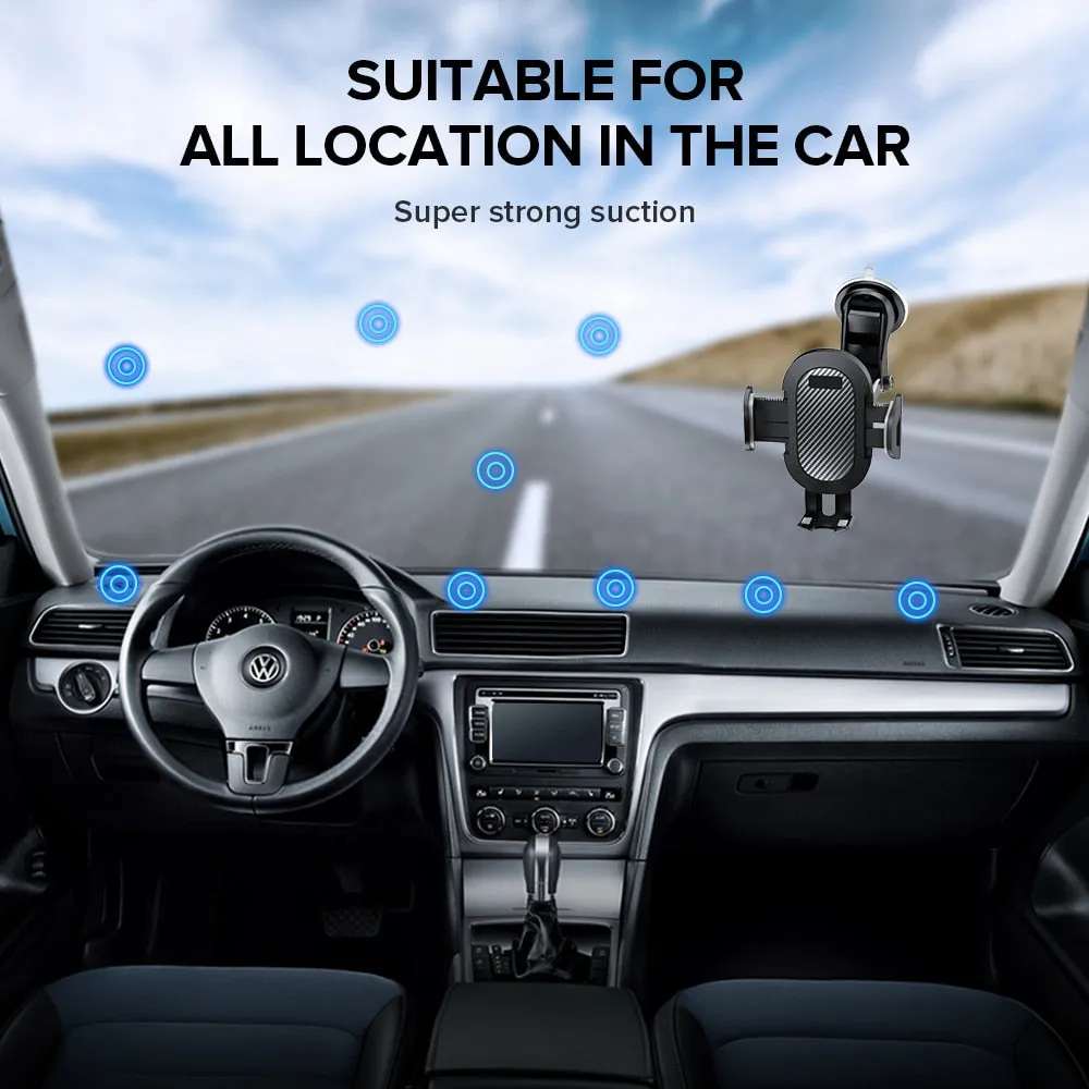 INIU Sucker Car Phone Holder 360 Mount in Car Stand No Magnetic Support Mobile Cell Cellphone Smartphone For iPhone X Max Xiaomi