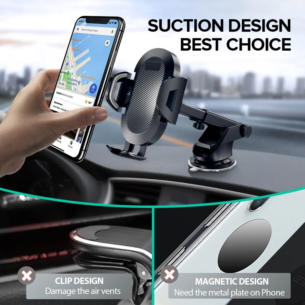 INIU Sucker Car Phone Holder 360 Mount in Car Stand No Magnetic Support Mobile Cell Cellphone Smartphone For iPhone X Max Xiaomi