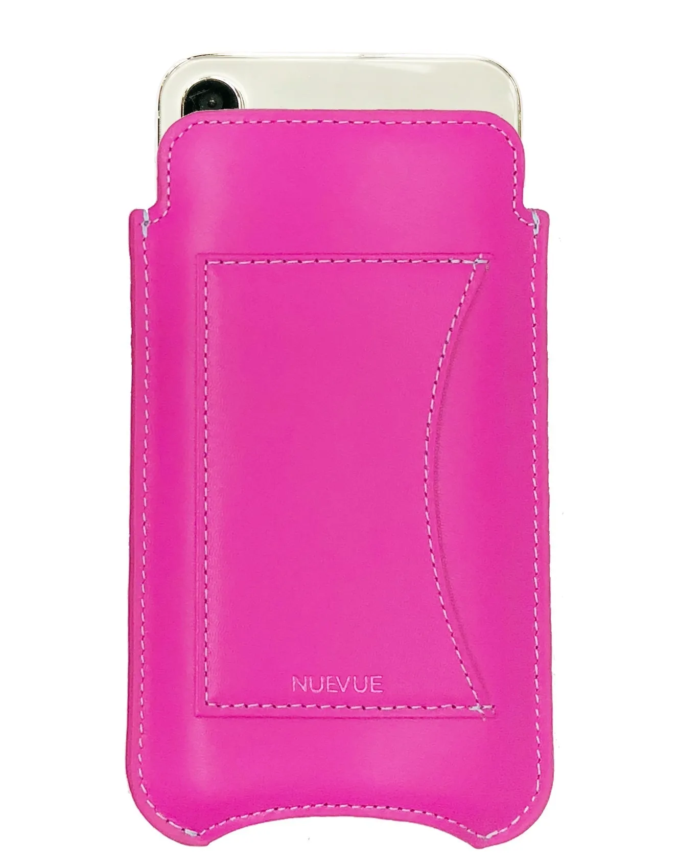 iPhone 16 / 16 Pro Violet Rose Leather Wallet Case with NueVue Patented Antimicrobial, Germ Fighting and Screen Cleaning Technology