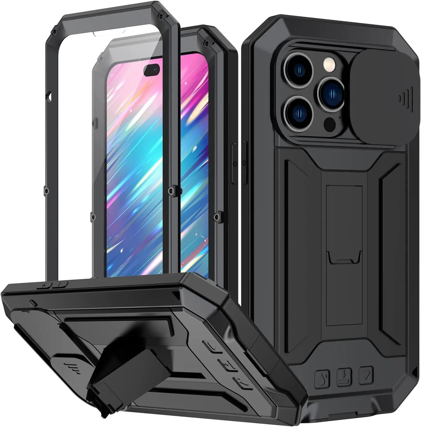 iPhone 16 Pro Max Metal Rugged Case