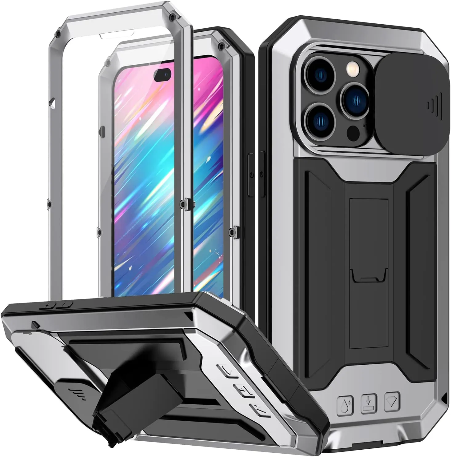 iPhone 16 Pro Max Metal Rugged Case