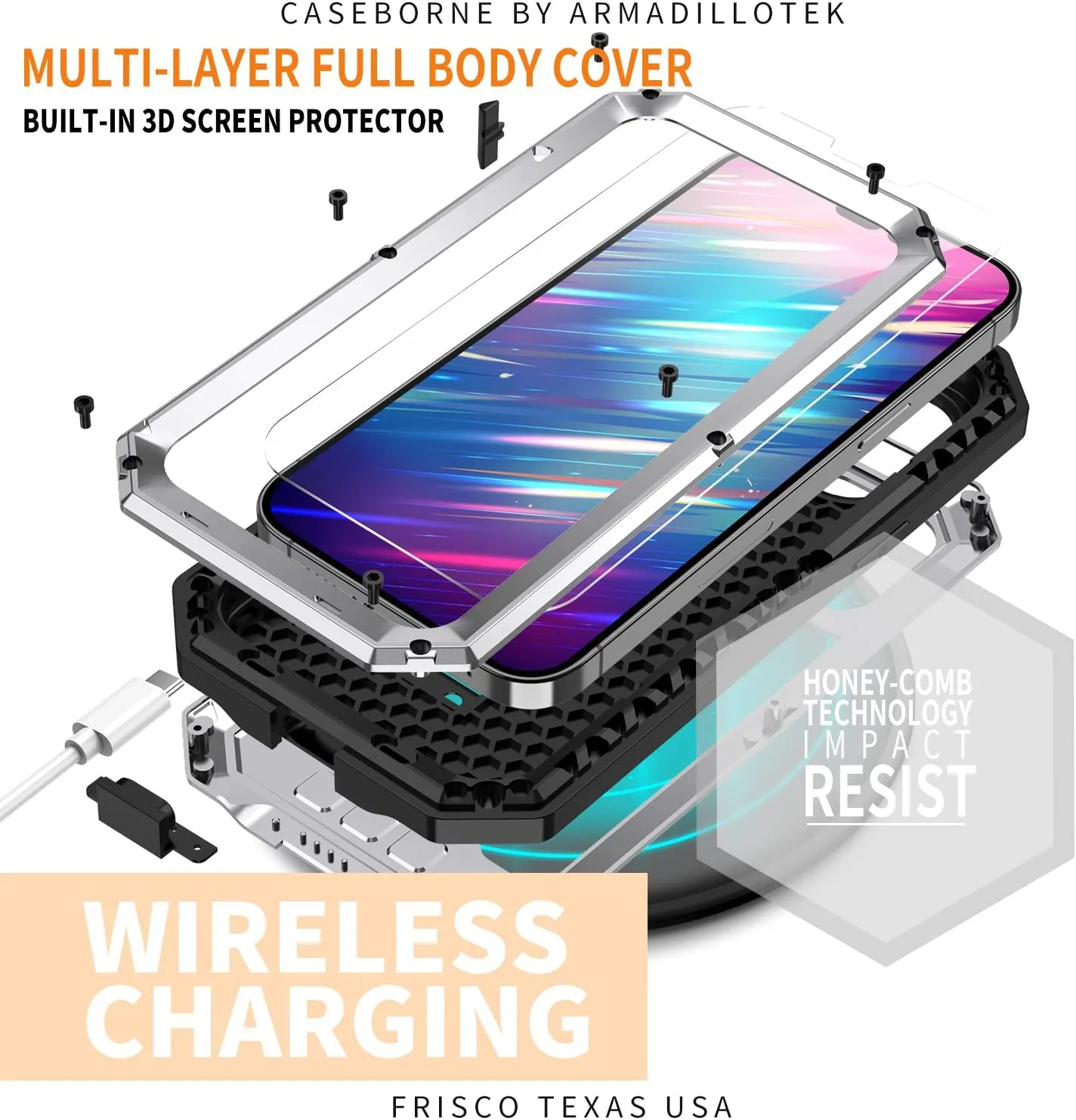 iPhone 16 Pro Max Metal Rugged Case