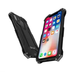 iPhone X/XS Case Slim Aluminum Metal By Gorilla Cases - (Black)