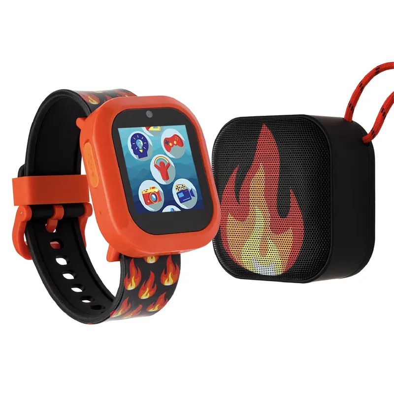 iTech Jr Kids Musical Notes Smartwatch - Silicone Strap and LED Bluetooth Speaker