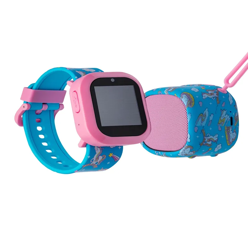 iTech Jr Kids Musical Notes Smartwatch - Silicone Strap and LED Bluetooth Speaker