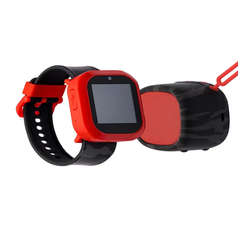 iTech Jr Kids Musical Notes Smartwatch - Silicone Strap and LED Bluetooth Speaker