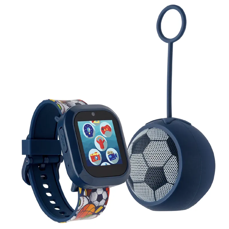 iTech Jr Kids Musical Notes Smartwatch - Silicone Strap and LED Bluetooth Speaker