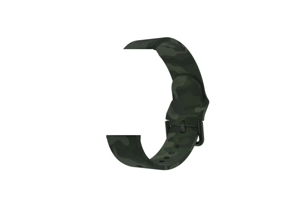 iTouch Air 3 40mm/Sport 3 Extra Interchangeable Strap: Gold/Green Camo Silicone