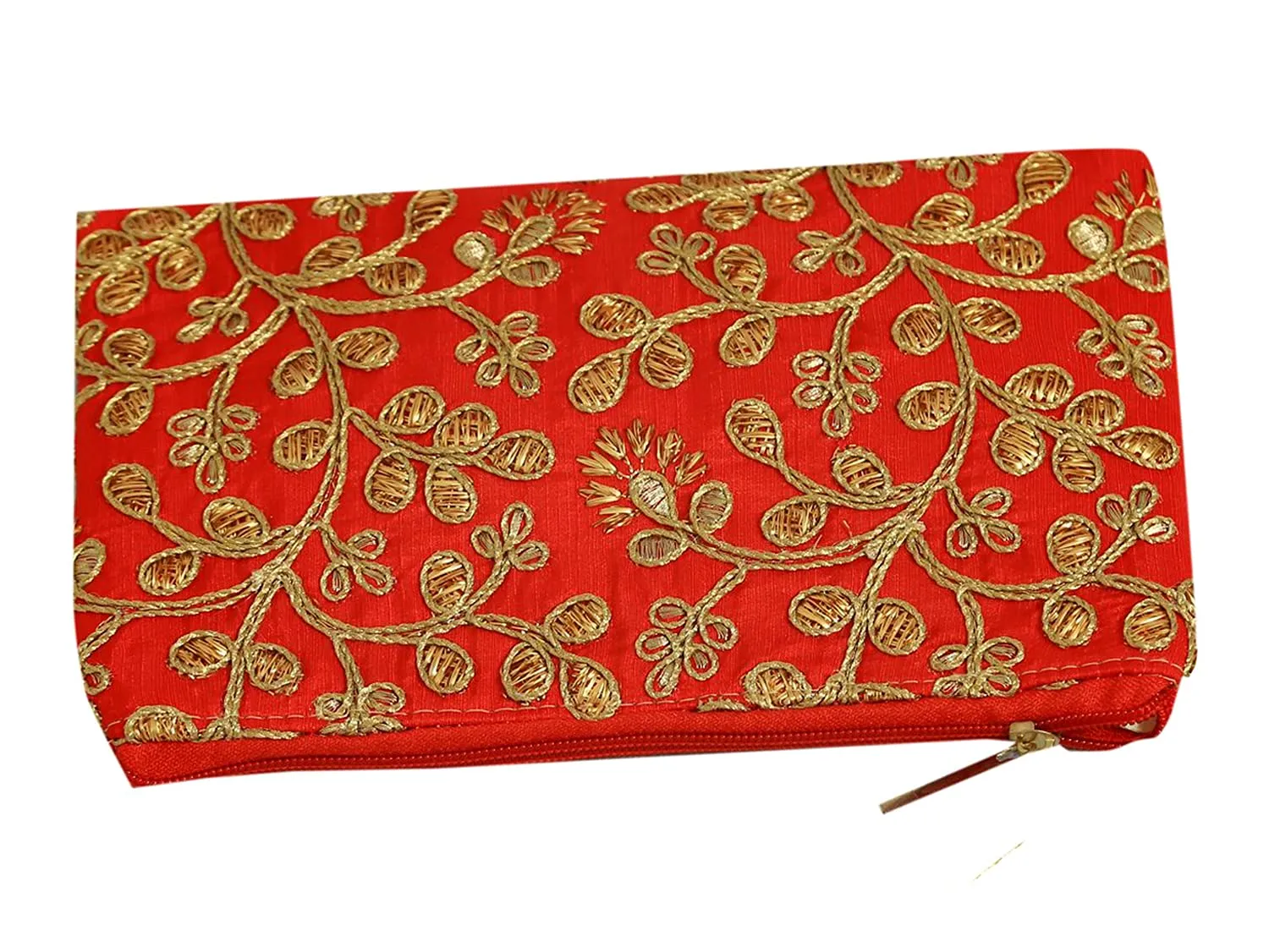 Kuber Industries Embroidery Hand Purse/Wallet for Women- Pack of 2 (Red) (HS39KUBMART022021)