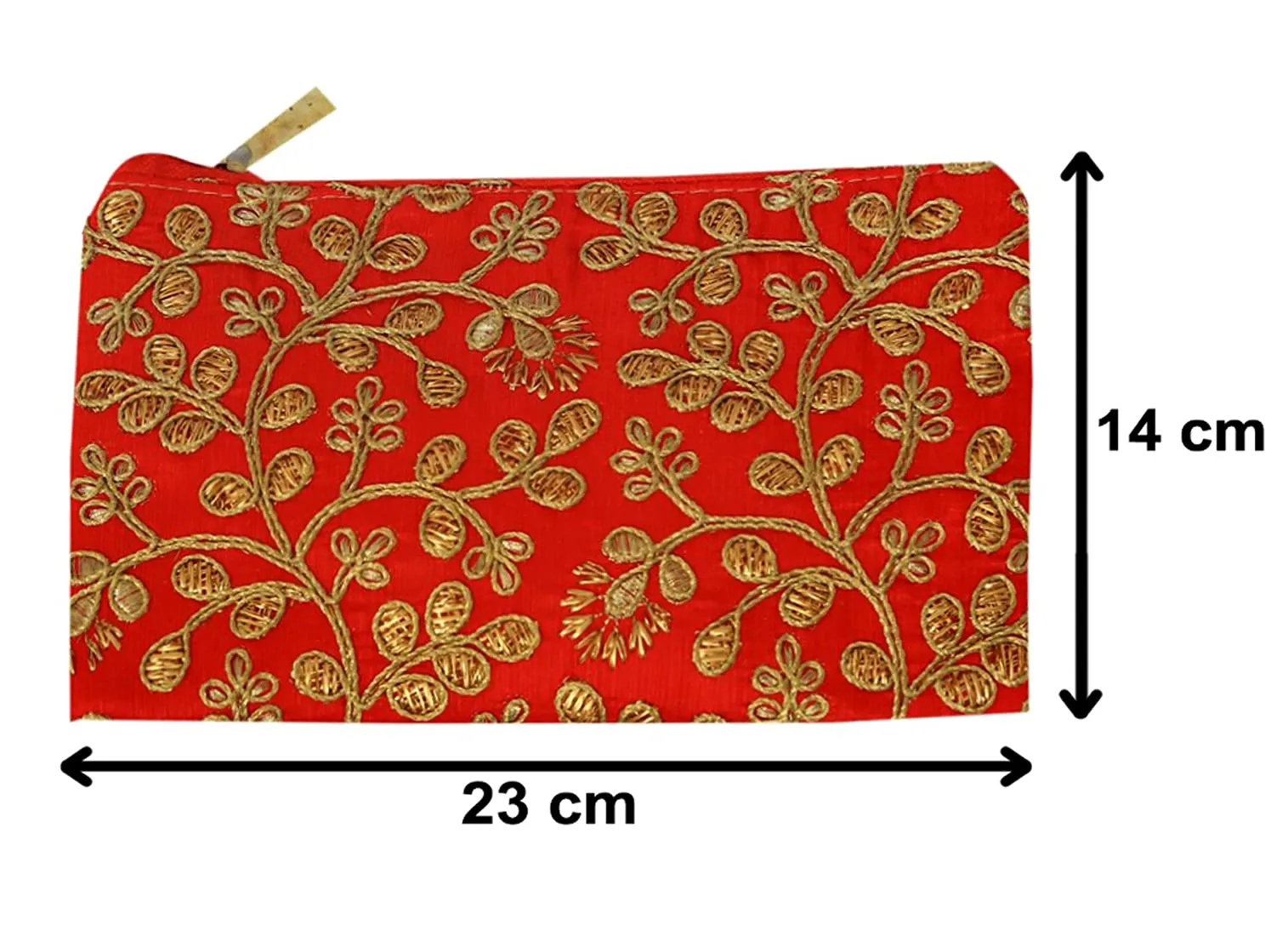 Kuber Industries Embroidery Hand Purse/Wallet for Women- Pack of 2 (Red) (HS39KUBMART022021)