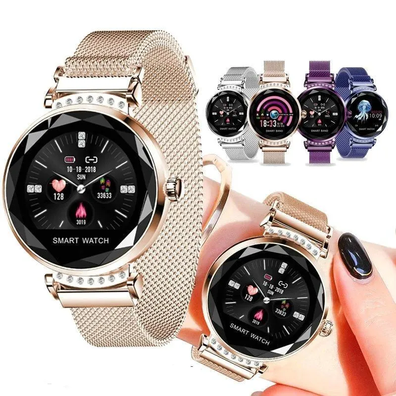 Ladies 3D Diamond Glass Smartwatch