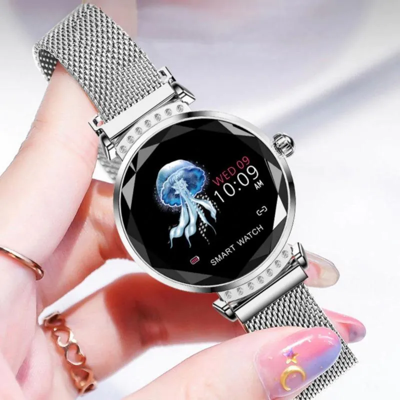 Ladies 3D Diamond Glass Smartwatch