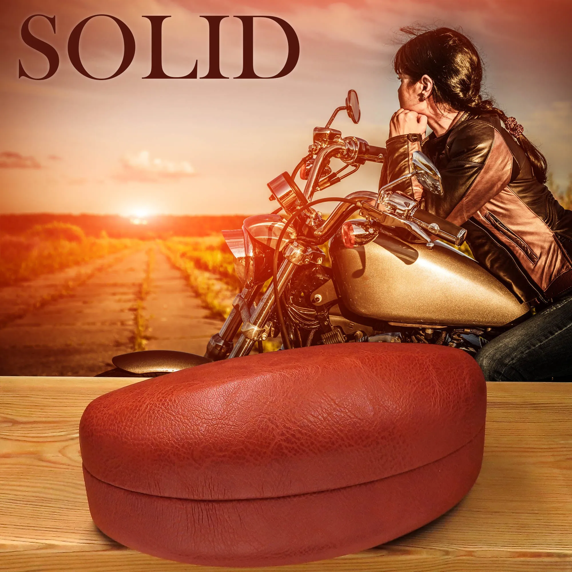 Large Sunglasses case in faux leather brown - Extra Large Glasses case w Pouch - Cloth (AS179 Brown)