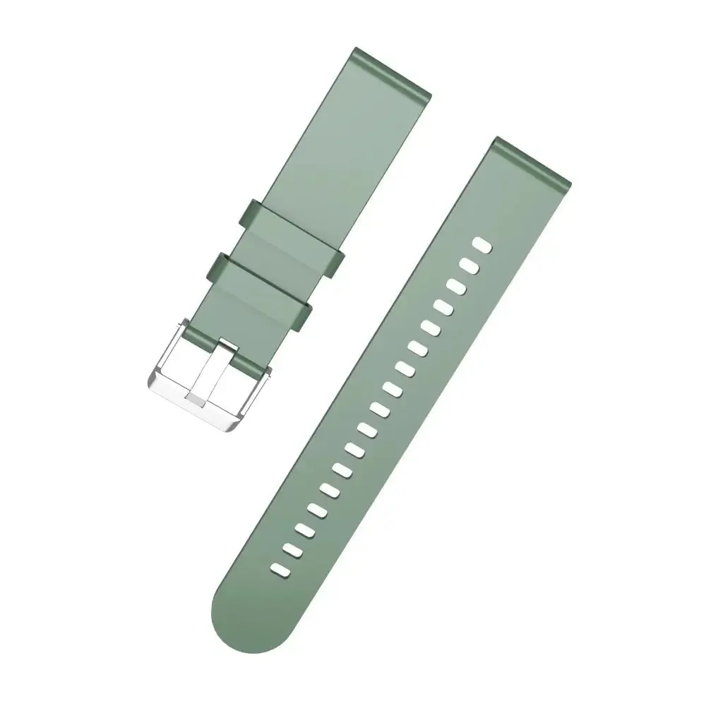 LAXASFIT Watch Band 22mm Hook and Loop Silicone Strap Soft Rubber Band for Huawei Samsung Xiaomi Amazfit Smartwatch