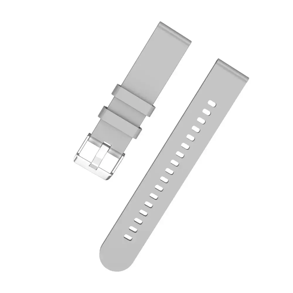 LAXASFIT Watch Band 22mm Hook and Loop Silicone Strap Soft Rubber Band for Huawei Samsung Xiaomi Amazfit Smartwatch