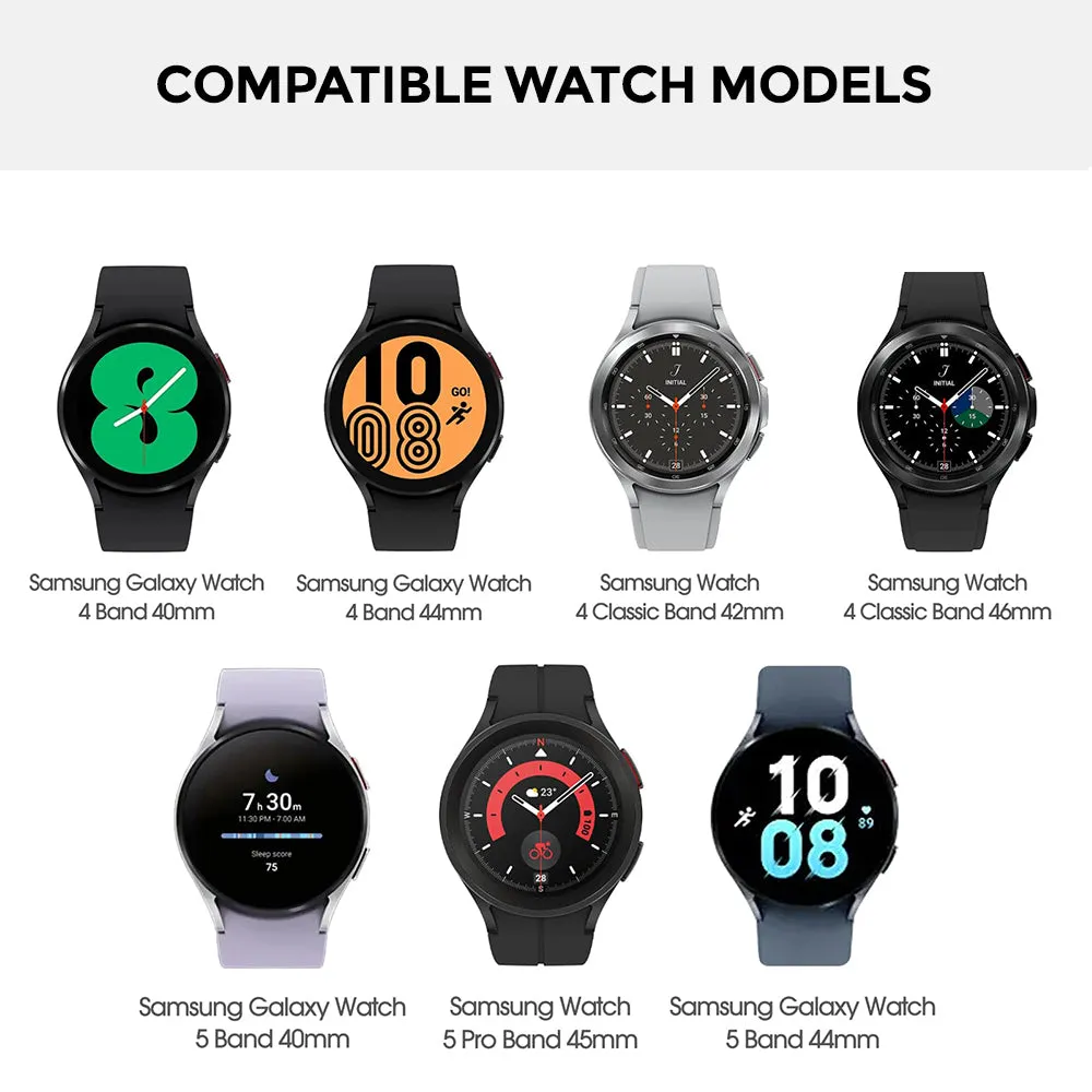 Leather Magnetic Loop Strap | Samsung Galaxy Watch 5 40mm 44mm/Galaxy Pro 5 45mm/Galaxy Watch 4 40mm 44mm | Starlight