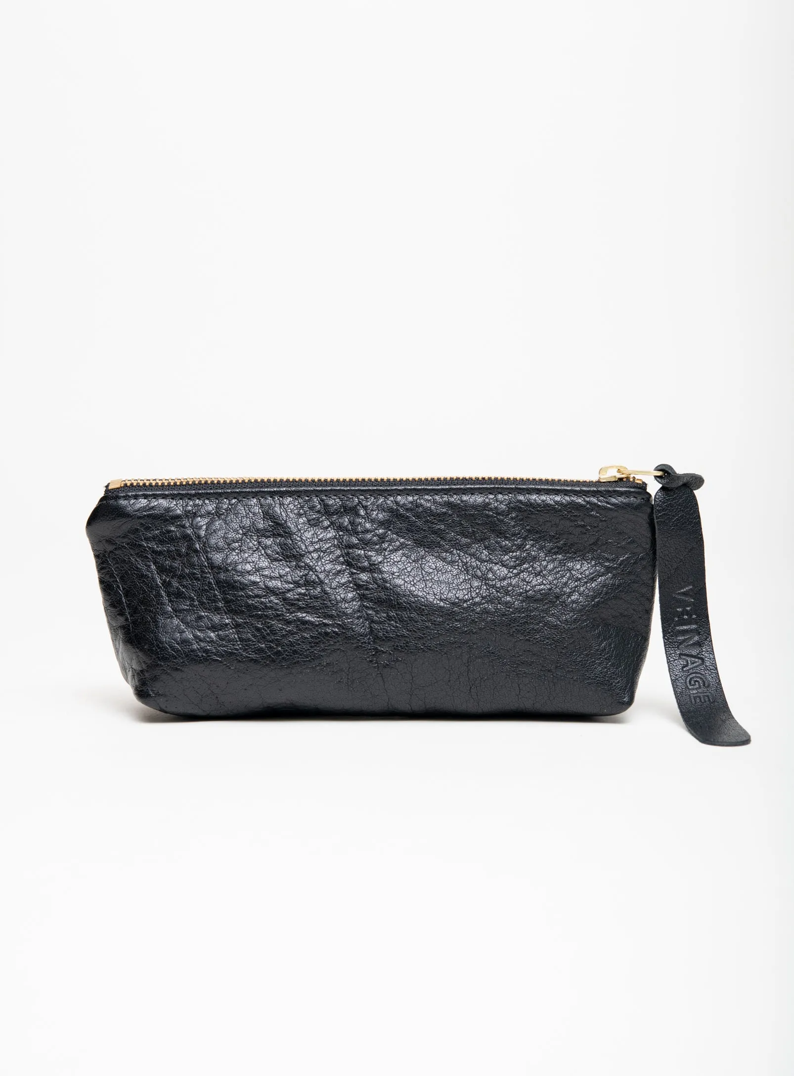 Leather pencil, cosmetic case TURIN model