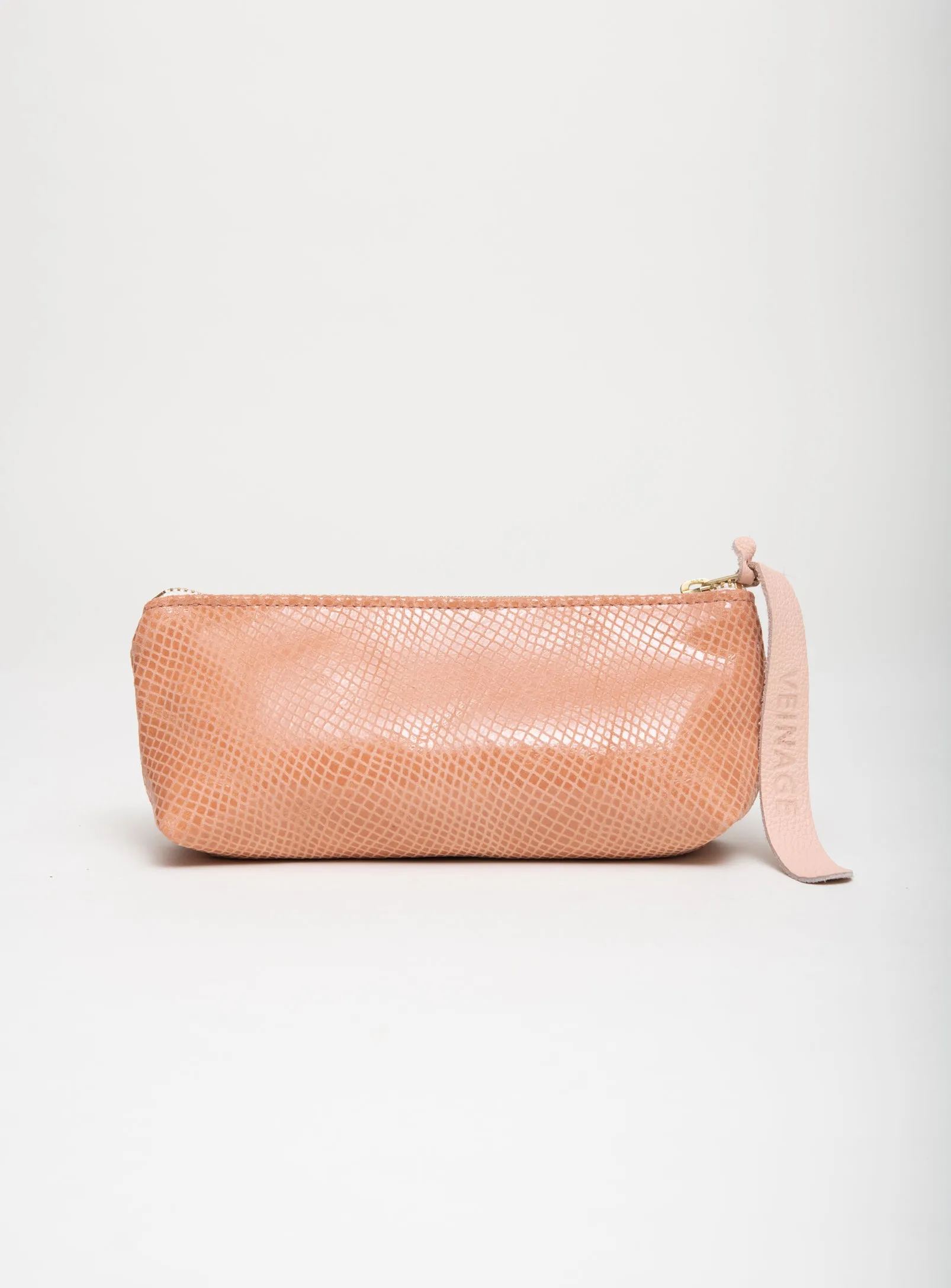 Leather pencil, cosmetic case TURIN model