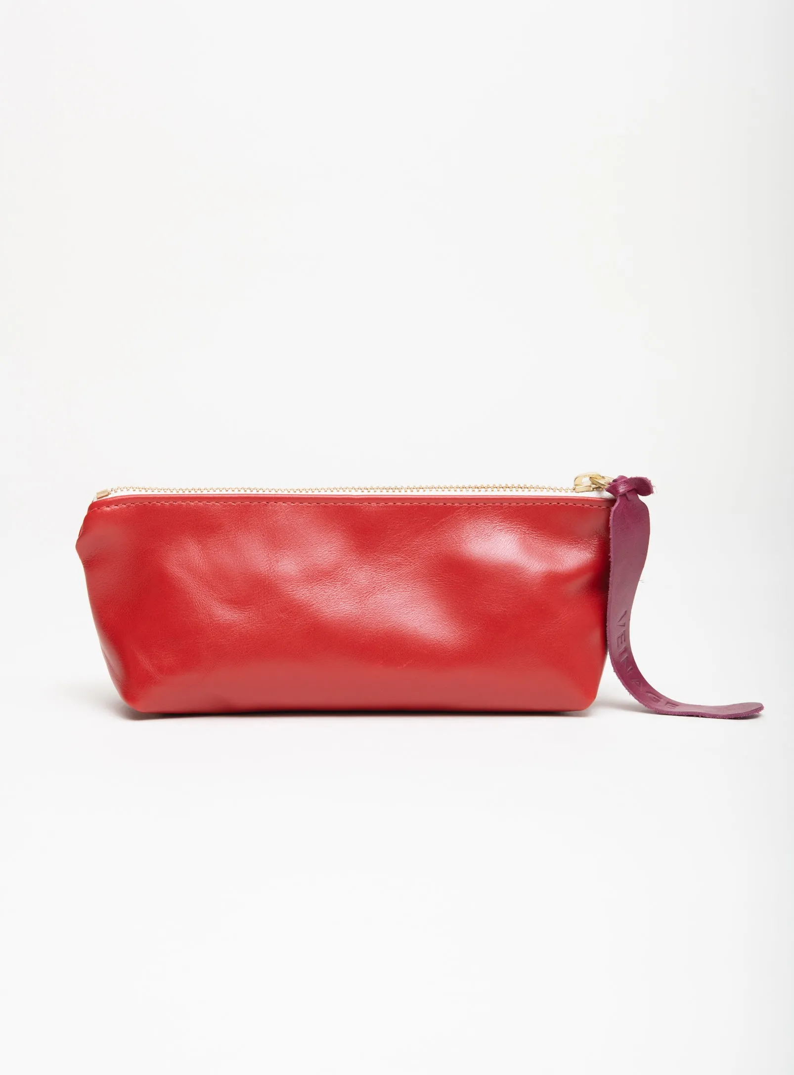 Leather pencil, cosmetic case TURIN model