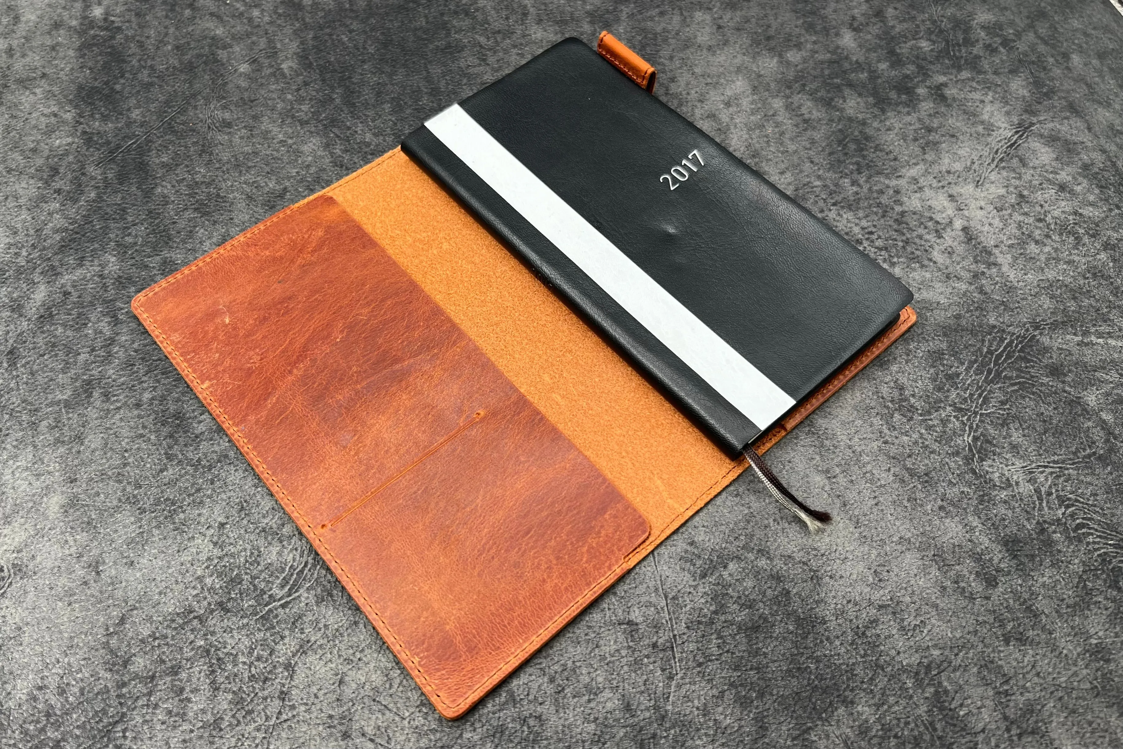 Leather Slim Hobonichi Weeks Planner Cover - C.H. Tan