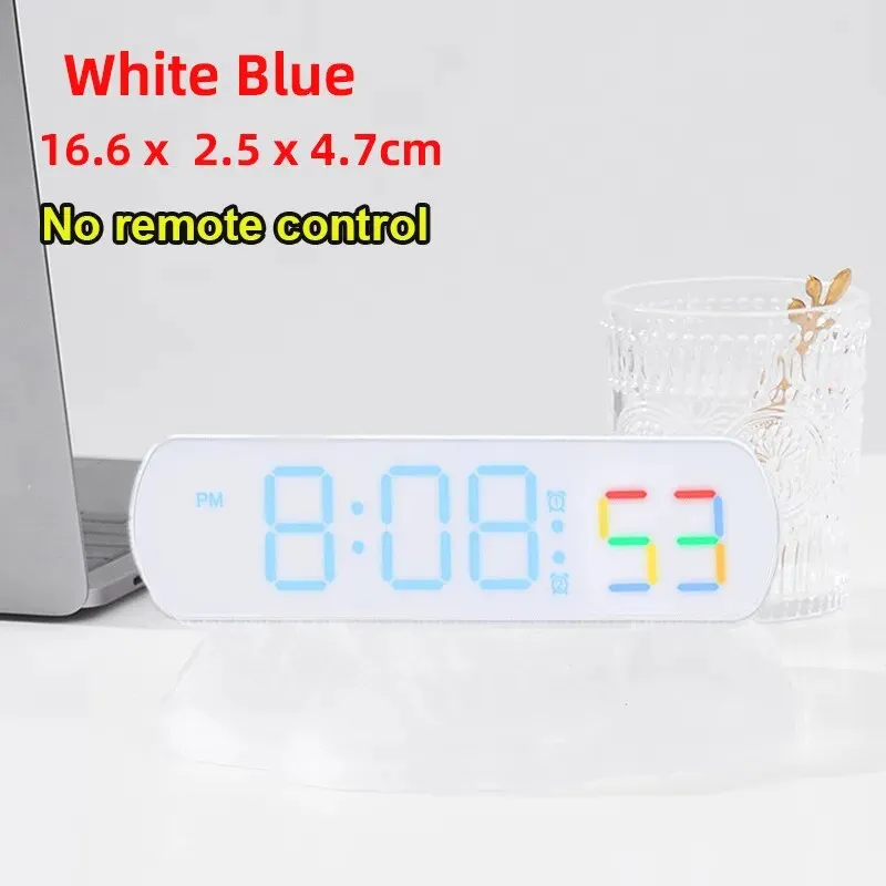 LED Digital Wall Clock Large Screen Temperature Date Day Display