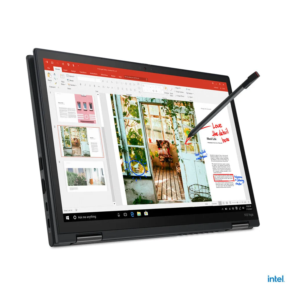 Lenovo ThinkPad Yoga X13 Gen 2 (Intel) Intel® Core™ i5 i5-1135G7 Hybrid (2-in-1) 33.8 cm (13.3") Touchscreen WUXGA 8 GB LPDDR4x-SDRAM 256 GB SSD Wi-Fi 6 (802.11ax) Windows 11 Pro Black