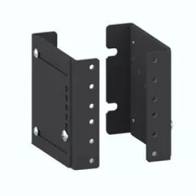 LGX Compatible Adapter Plate featuring a Bank of 6 Multimode Duplex LC Connectors in Aqua for OM3 and OM4 10Gbit applications, Black Powder Coat