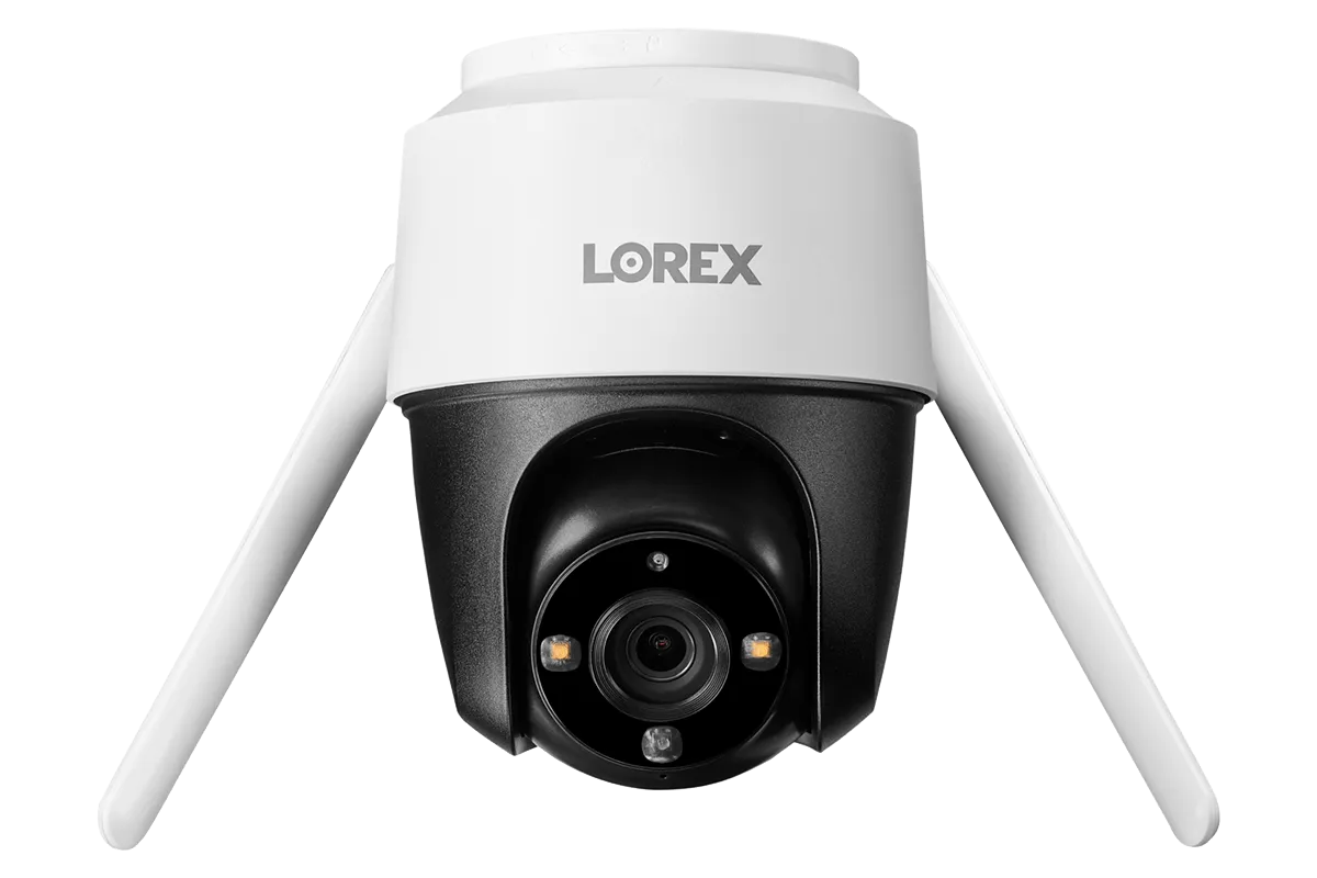 Lorex Fusion 4K 16 Camera Capable (8 Wired and 8 Wi-Fi) 2TB NVR System with Two 2K Pan-Tilt Outdoor Wi-Fi Cameras