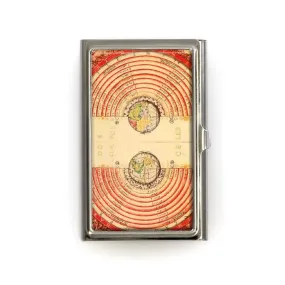 Lucy Lu Card Case: Funky Circles Planets Sky