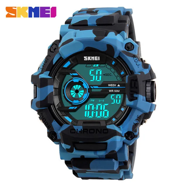 Luxury Brand SKMEI Waterproof Digital Watch Men Military Sports Watches Fashion Casual Men's Student Swim Dress LED Wristwatches