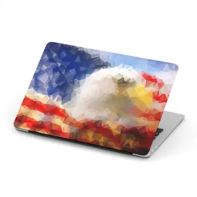 Macbook Hard Shell Case - Polygonal Eagle American Flag