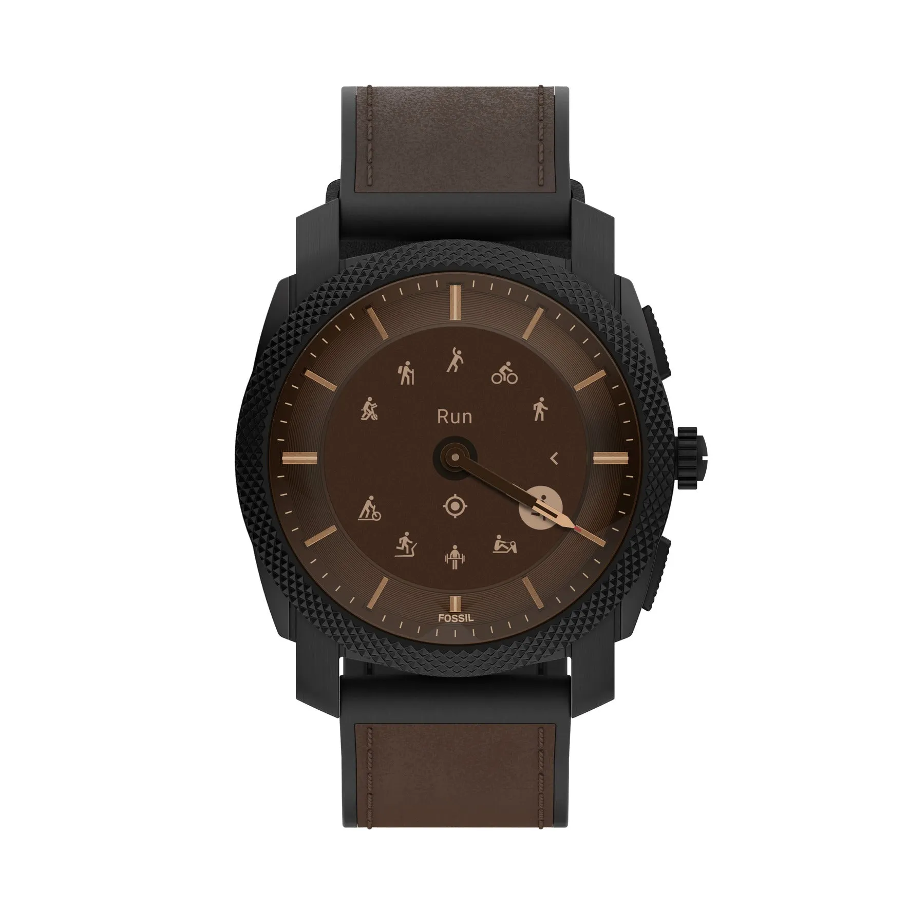 Machine Gen 6 Hybrid Smartwatch Dark Brown Leather