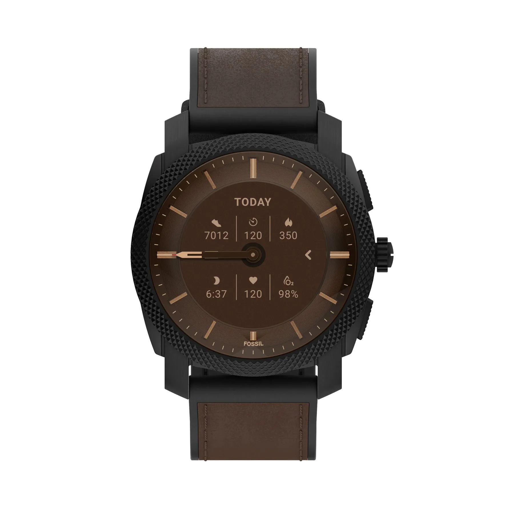 Machine Gen 6 Hybrid Smartwatch Dark Brown Leather