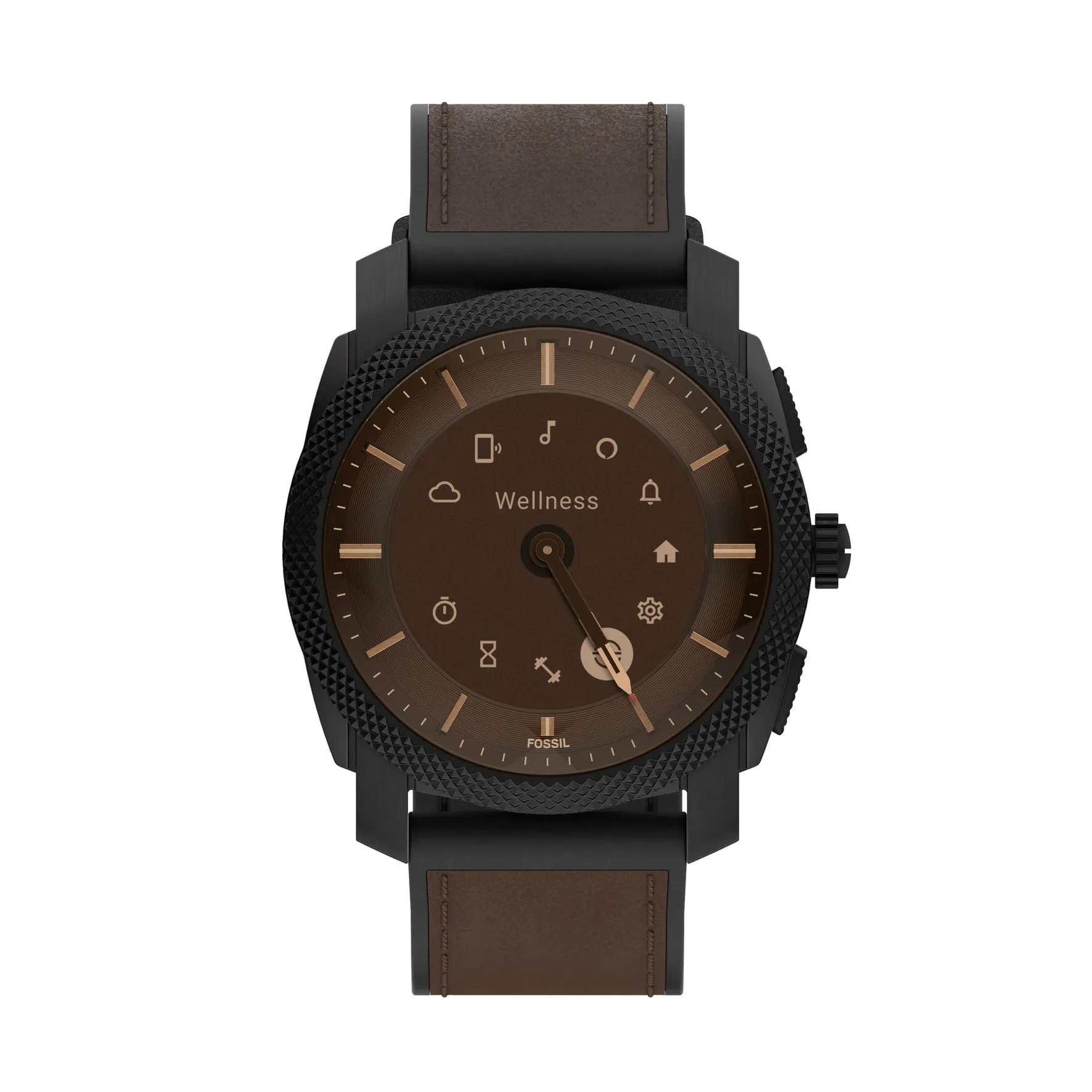 Machine Gen 6 Hybrid Smartwatch Dark Brown Leather