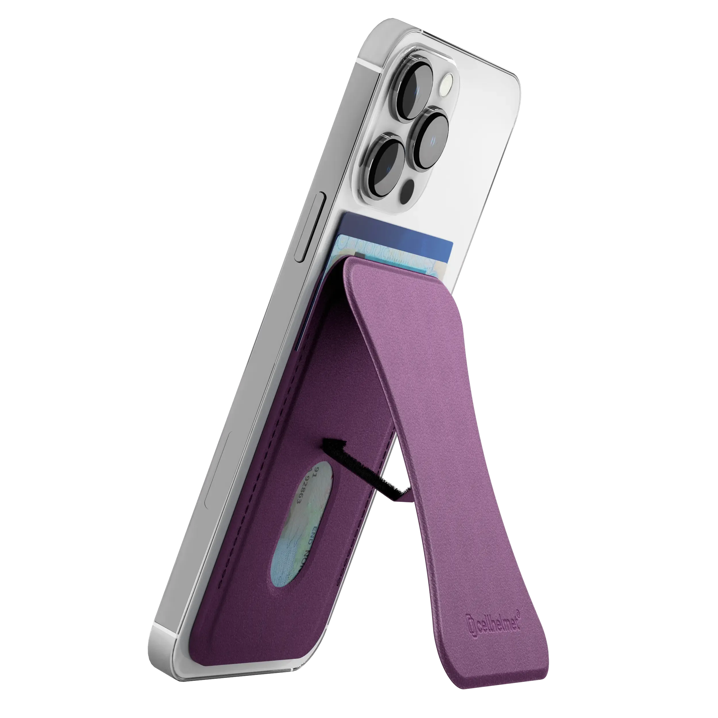 MagSafe Compatible Wallet with Kickstand - Lilac Blossom Purple