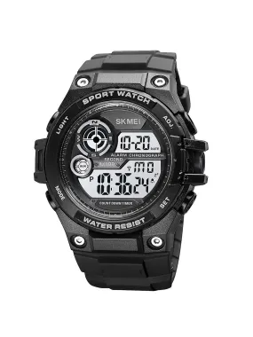 Men'S Digital Display Waterproof Electronic Watch