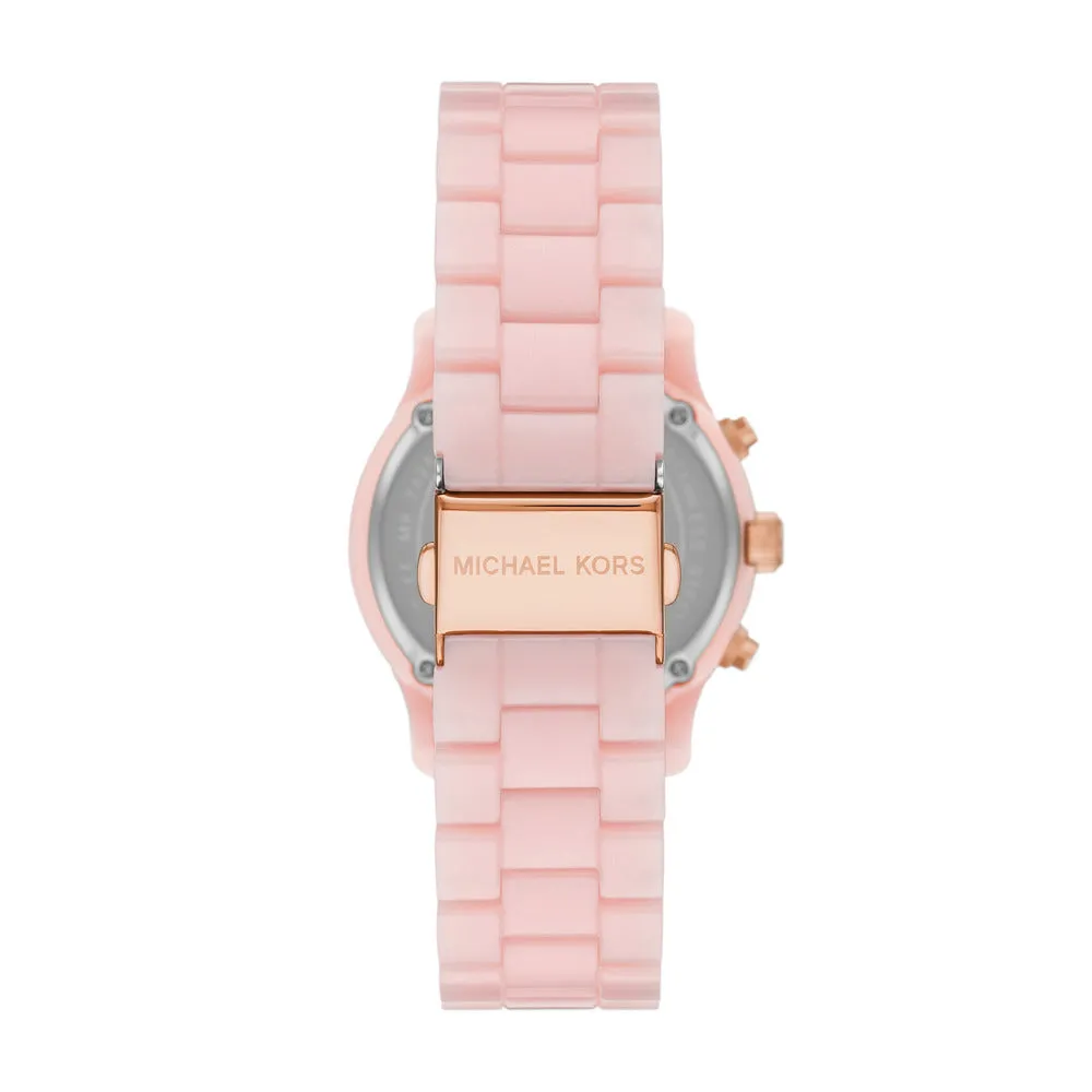 Michael Kors Runway Chronograph Blush Acetate Watch - MK7424 - 787748